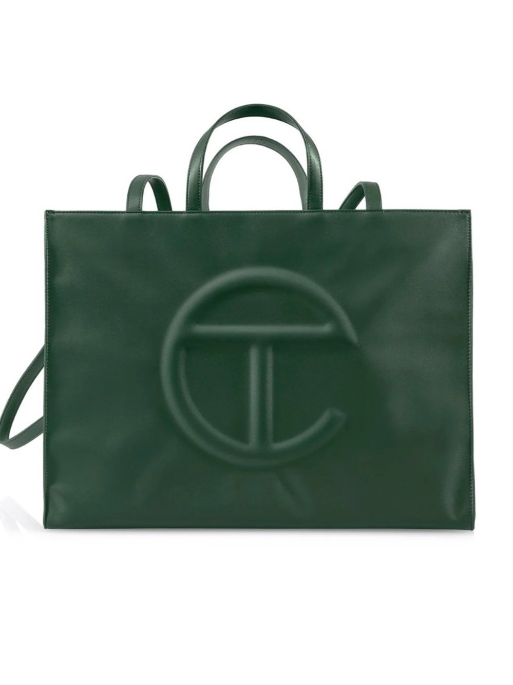 Telfar dark olive green, large tote,l NWT